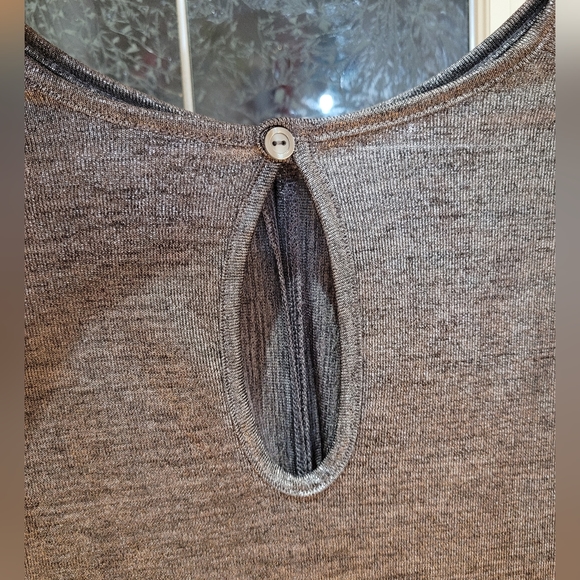 🎉Host Pick Long-sleeve Asos Maternity Silver Metallic Dress with Twist Detail - Picture 5 of 5